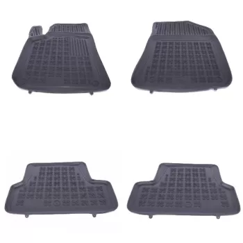 Floor mat rubber suitable for PEUGEOT 308 2013+ Black