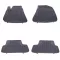 Floor mat rubber suitable for PEUGEOT 308 2013+ Black