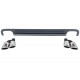 Rear Bumper Valance Diffuser suitable for Audi A7 4G (2010-2014) with Exhaust Tips S7 Facelift Design