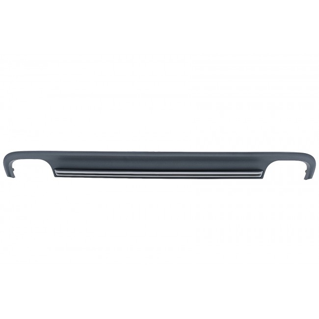 Rear Bumper Valance Diffuser suitable for Audi A7 4G (2010-2014) with Exhaust Tips S7 Facelift Design