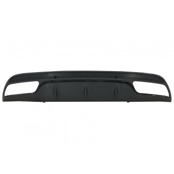Rear Bumper Diffuser suitable for MERCEDES C-Class W205 S205 (2014-2020) C63 Design Only for Sport Pack Black Edition