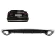 Rear Bumper Valance Diffuser and Exhaust Tips suitable for Audi A6 4G C7 Facelift (2015-2018) RS6 Design