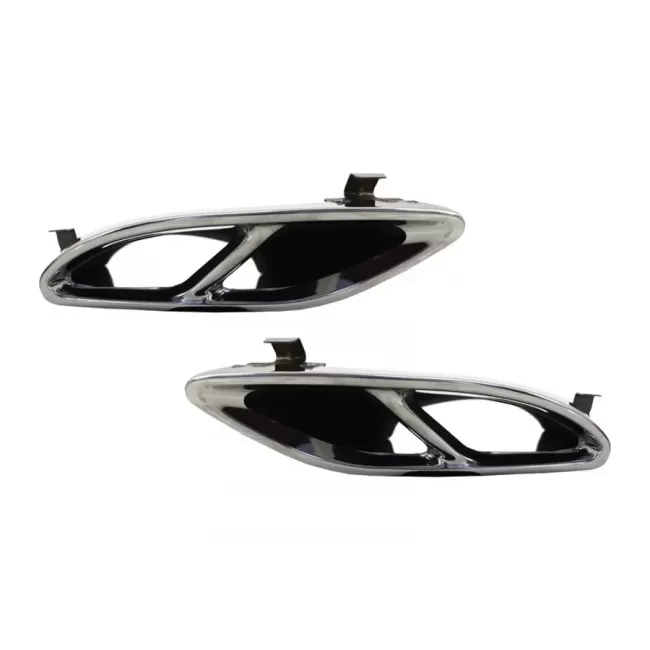Exhaust Muffler Tips suitable for Mercedes GLC 45 X253 C253 GLE SUV W166 Coupe C292 450 C-Class W205 C43 Sport Design
