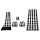 Kit of Pedal Footrest suitable for Mercedes C-class W204 (2007-2014) Mercedes E-class W211 (2002-2009) Mercedes GLK (2008-2015) Manual