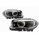 Full LED Angel Eyes Headlights suitable for BMW 5 Series F10 F11 LCI (2014-2017)