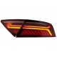 LED Light Bar Taillights suitable for Audi A7 4G (2010-2014) Facelift Design Cherry Red Smoke