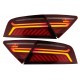LED Light Bar Taillights suitable for Audi A7 4G (2010-2014) Facelift Design Cherry Red Smoke
