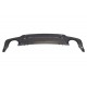 Rear Bumper Twin Single Outlet Diffuser suitable for MERCEDES C-Class W204 (2011-2014) C350 Style Sport Line
