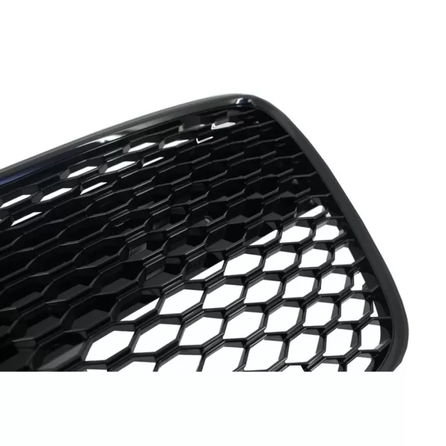 Front Grille suitable for Audi R8 (2007-2012) Honeycomb Piano Black