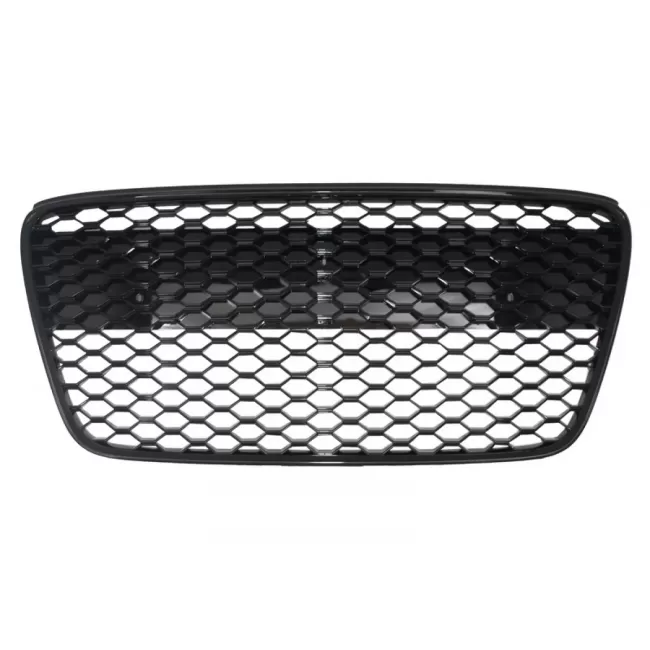 Front Grille suitable for Audi R8 (2007-2012) Honeycomb Piano Black