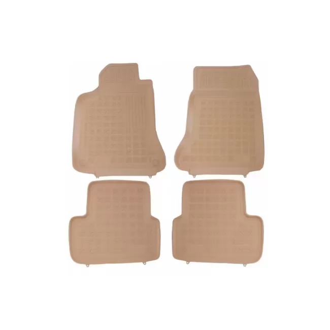 Floor Mat Beige Rubber suitable for MERCEDES A Classe W176 (2012-2018) GLA X156 (2013-)