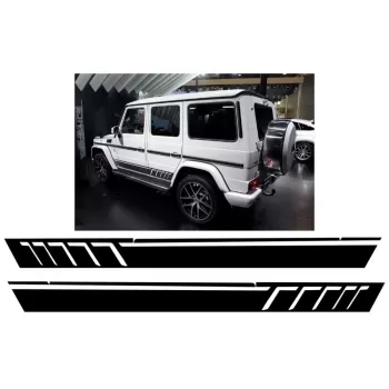 Side Decals Sticker Vinyl Matte Black suitable for Mercedes G-class W463 (1989-2017)