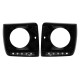 Black Headlights Covers with LED DRL Black Daytime Running Lights suitable for Mercedes G-Class W463 (1989-2012) G65 Design
