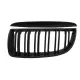 Front Kidney Grilles suitable for BMW 3 Series E90 E91 Pre-LCI (2005-2008) Double Stripe M Design Piano Black