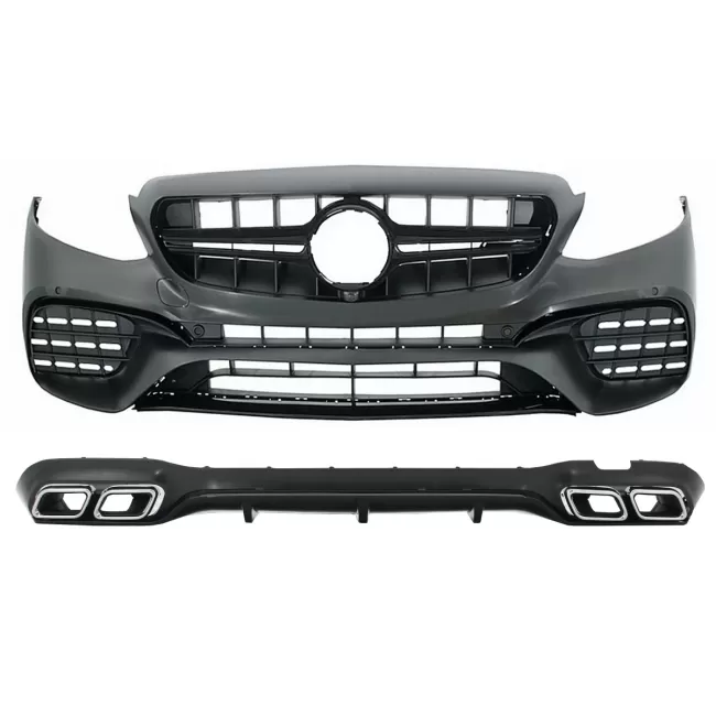 Body Kit suitable for Mercedes E-Class W213 (2016-2019) E63 Design Exhaust Muffler tips
