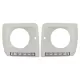 Headlights Covers White with LED DRL Daytime Running Lights suitable for Mercedes G-Class W463 (1989-2012) G65 Design Chrome