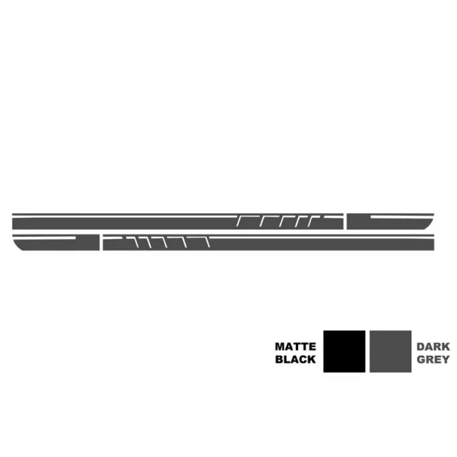 Side Decals Sticker Vinyl Dark Grey suitable for Mercedes CLA W117 C117 X117 (2013-2016) A Class W176 (2012-up) 45 Design Edition 1