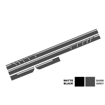 Side Decals Sticker Vinyl Dark Grey suitable for Mercedes CLA W117 C117 X117 (2013-2016) A Class W176 (2012-up) 45 Design Edition 1