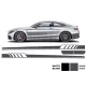 Side Decals Sticker Vinyl Dark Grey suitable for Mercedes C-Class C205 Coupe A205 Cabriolet (2014-) C63 Design