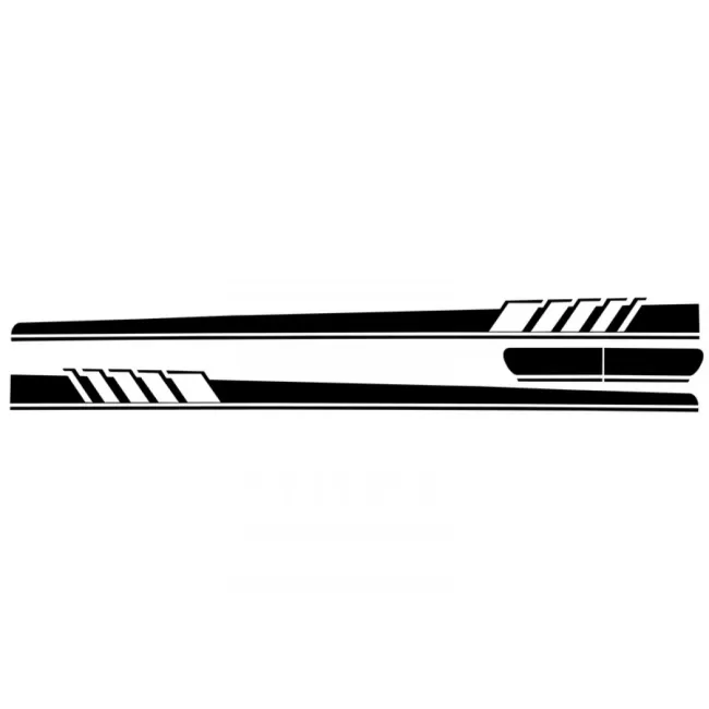 Side Decals Sticker Vinyl Matte Black suitable for Mercedes C-Class C205 Coupe A205 Cabriolet (2014-) C63 Design