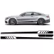 Side Decals Sticker Vinyl Matte Black suitable for Mercedes C-Class C205 Coupe A205 Cabriolet (2014-) C63 Design