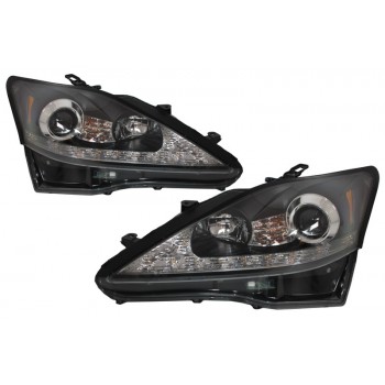 LED DRL priekiniai žibintai Dinaminis posūkio šviesos signalas, tinkamas „Lexus“, yra XE20 (2006–2013) „Black Edition“