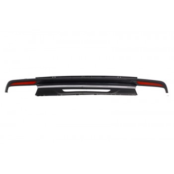 Rear Bumper Diffuser suitable for Mercedes S-Class W222 Sport Line Package (2013-06.2017) S63 Design