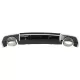 Rear Bumper Valance Diffuser with Exhaust Muffler Tips suitable for Audi A3 8V Sedan Cabrio (2012-2015) RS3 Design