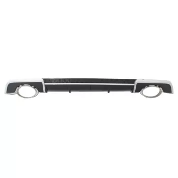 Rear Bumper Valance Diffuser with Exhaust Muffler Tips suitable for Audi A3 8V Sedan Cabrio (2012-2015) RS3 Design