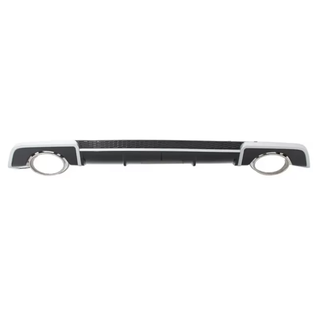 Rear Bumper Valance Diffuser with Exhaust Muffler Tips suitable for Audi A3 8V Sedan Cabrio (2012-2015) RS3 Design