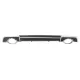 Rear Bumper Valance Diffuser with Exhaust Muffler Tips suitable for Audi A3 8V Sedan Cabrio (2012-2015) RS3 Design