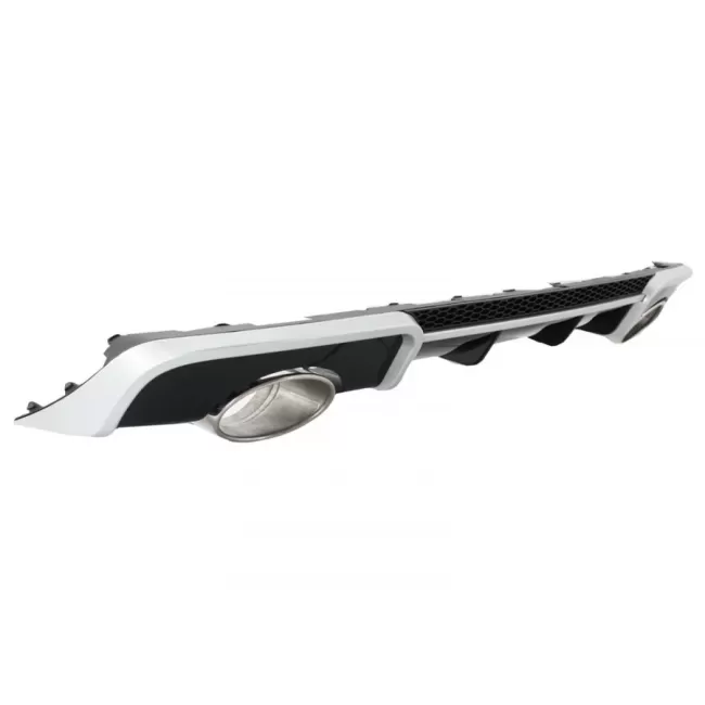 Rear Bumper Valance Diffuser with Exhaust Tips suitable for Audi A3 8V Hatchback Sportback (2012-2015) RS3 Design