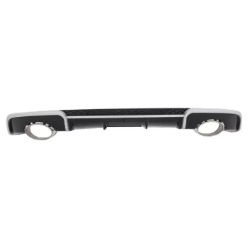 Rear Bumper Valance Diffuser with Exhaust Tips suitable for Audi A3 8V Hatchback Sportback (2012-2015) RS3 Design