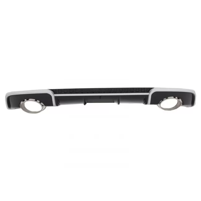 Rear Bumper Valance Diffuser with Exhaust Tips suitable for Audi A3 8V Hatchback Sportback (2012-2015) RS3 Design