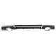 Rear Bumper Valance Diffuser with Exhaust Tips suitable for Audi A3 8V Hatchback Sportback (2012-2015) RS3 Design