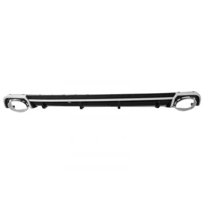 Rear Bumper Valance Diffuser Exhaust Tips suitable for Audi A4 B9 8W (2016-2018) Sedan Avant RS4 Design