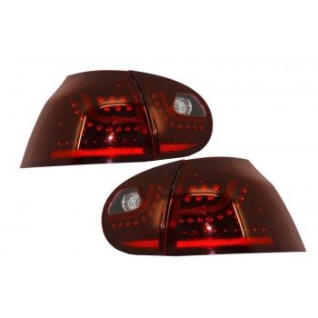 LED Taillights suitable for VW Golf V 5 (2004-2009) Left Hand Drive (LHD) Cherry Red Urban Style