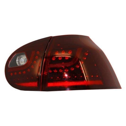 LED Taillights suitable for VW Golf V 5 (2004-2009) Left Hand Drive (LHD) Cherry Red Urban Style