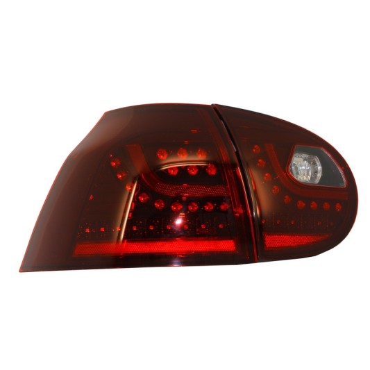 LED Taillights suitable for VW Golf V 5 (2004-2009) Left Hand Drive (LHD) Cherry Red Urban Style