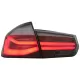 LED Taillights M Look Black Line suitable for BMW 3 Series F30 Pre LCI & LCI (2011-2019) Red Smoke Conversion to LCI Design with Dynamic Sequential Turning Light