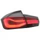 LED Taillights M Look Black Line suitable for BMW 3 Series F30 Pre LCI & LCI (2011-2019) Red Smoke Conversion to LCI Design with Dynamic Sequential Turning Light