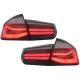 LED Taillights M Look Black Line suitable for BMW 3 Series F30 Pre LCI & LCI (2011-2019) Red Smoke Conversion to LCI Design with Dynamic Sequential Turning Light