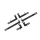 Brackets Running Boards Side Steps suitable for PEUGEOT 4008 (2012-2016)