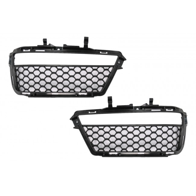 Front Bumper Side Grilles Fog Light DRL suitable for Mercedes S-Class W221 (2005-2012) S63 S65 Design