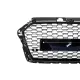 Badgeless Front Grille suitable for Audi A3 8V Facelift (2017-2018) RS3 Design Piano Black