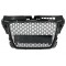 Badgeless Front Grille suitable for Audi A3 8P Facelift (2007-2012) RS Design Honeycomb Piano Black Grille With PDC Covers