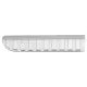 Rear Bumper Protector Sill Plate Foot Plate Aluminum Cover suitable for Range Rover Sport L494 (2014-up)