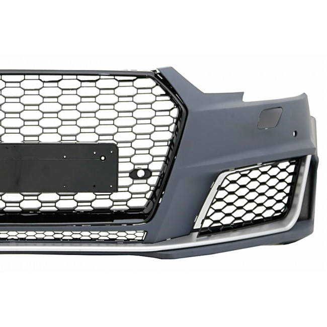 Front Bumper with Grille suitable for Audi A4 B9 8W (2016-2018) Quattro RS4 Design