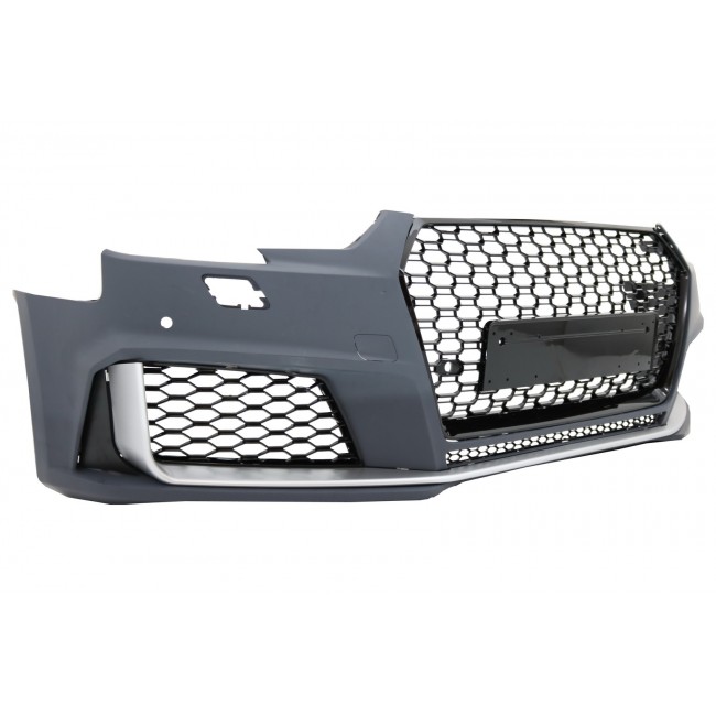 Front Bumper with Grille suitable for Audi A4 B9 8W (2016-2018) Quattro RS4 Design