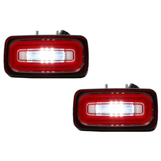 LED Rear Bumper Fog Lamp Light Bar suitable for Mercedes G-Class W463 (1989-2015) Red Clear